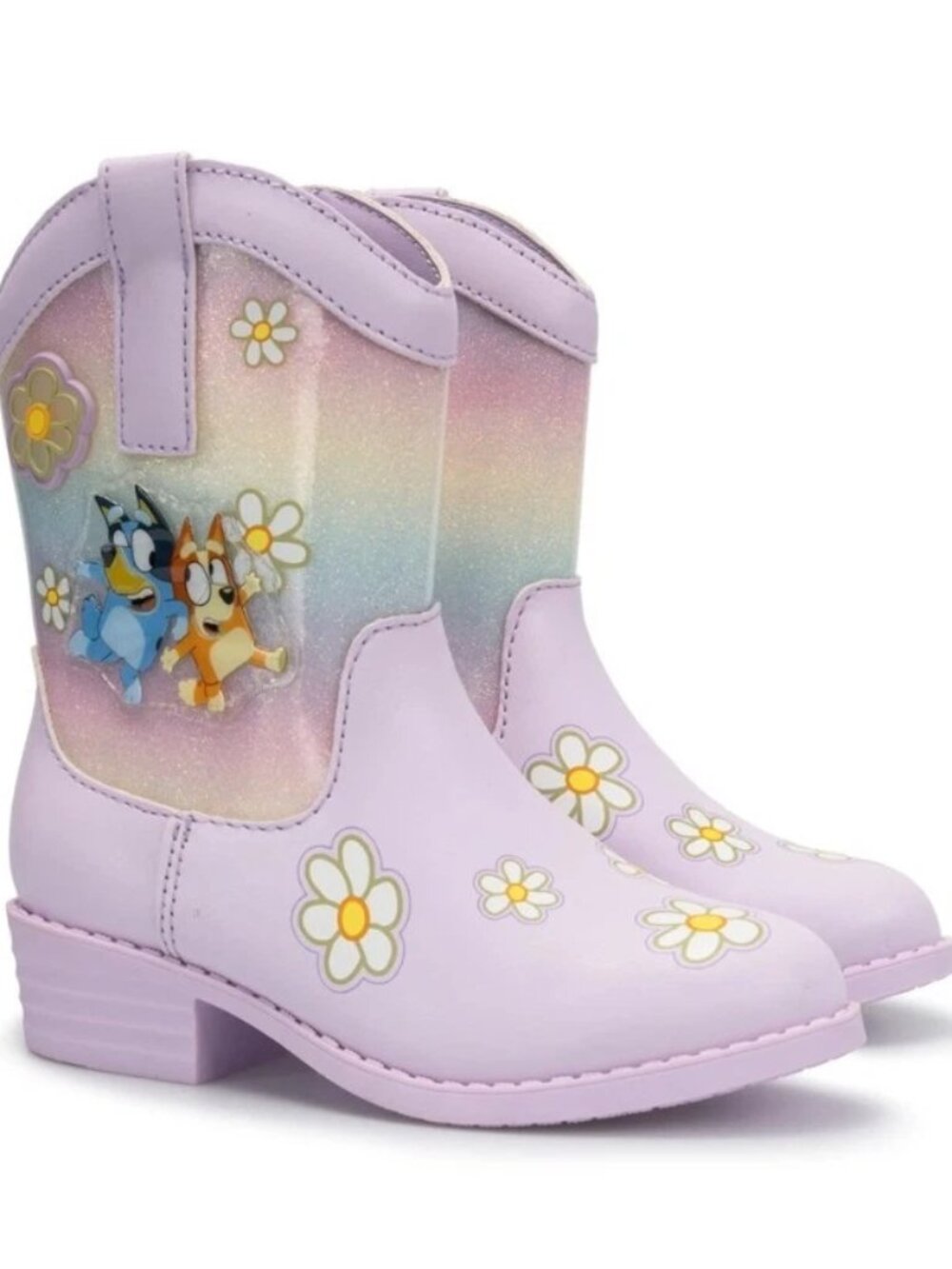 Light Up Cowboy Boots Bluey Toddler Girls Size 10 11 or 12 Bingo Faux Leather
